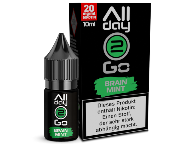 Allday2Go – Brainmint – Hybrid Nikotinsalz Liquid – 10 ml