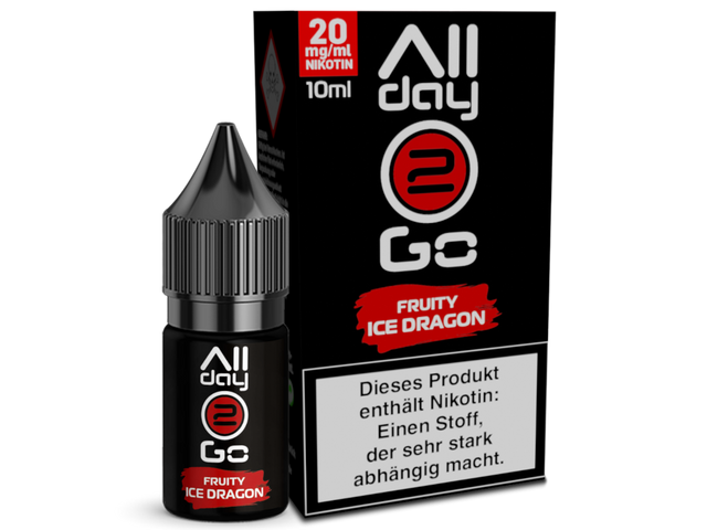 Allday2Go – Fruity Ice Dragon – Hybrid Nikotinsalz Liquid – 10 ml