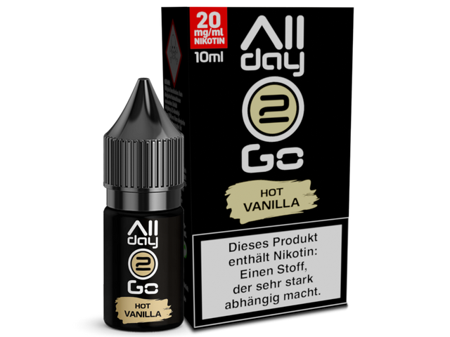 Allday2Go - Hot Vanilla - Hybrid Nikotinsalz Liquid - 10 ml