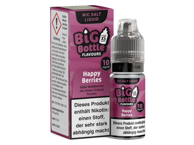 Big Bottle - Happy Berries - Nikotinsalz Liquid - 10 ml
