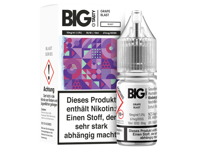 Big Tasty – Blast Series – Grape Blast – Nikotinsalz Liquid 10 mg/ml