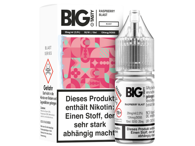 Big Tasty – Blast Series – Raspberry Blast – Nikotinsalz Liquid – 10 ml