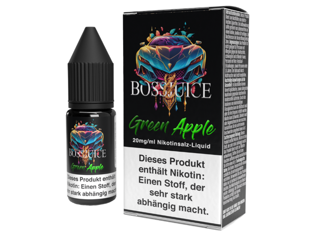 Boss Juice - Green Apple - Nikotinsalz Liquid - 20 mg
