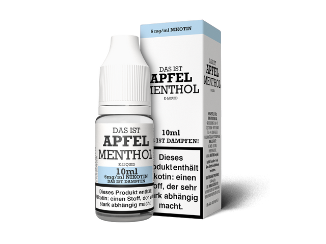 Das ist Dampfen – Apfel Menthol – Liquid – 10 ml