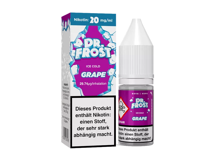Dr. Frost – Polar Ice Vapes – Grape Ice – Nikotinsalz Liquid – 20 mg