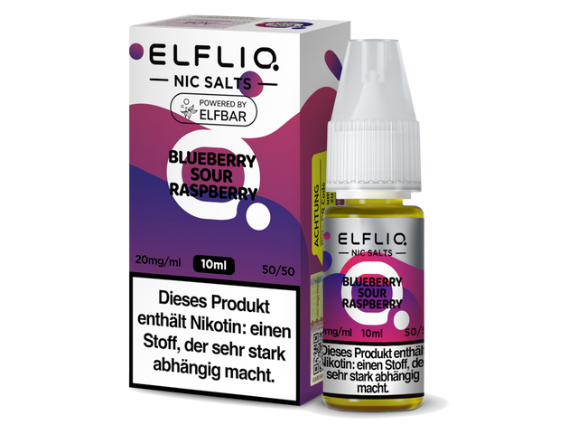 ELFLIQ - Blueberry Sour Raspberry - Nikotinsalz Liquid - 10 ml