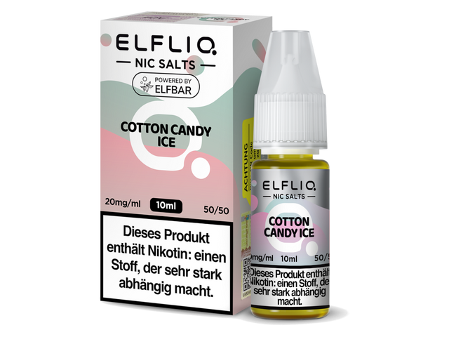 ELFLIQ – Cotton Candy Ice – Nikotinsalz Liquid – 10 ml