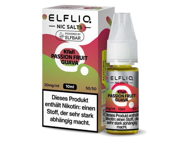 ELFLIQ - Kiwi Passion Fruit Guava - Nikotinsalz Liquid - 10 ml