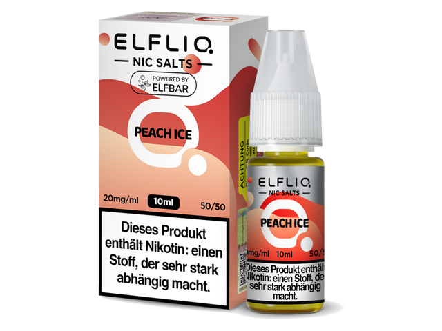 ELFLIQ - Peach Ice - Nikotinsalz Liquid - 10 ml