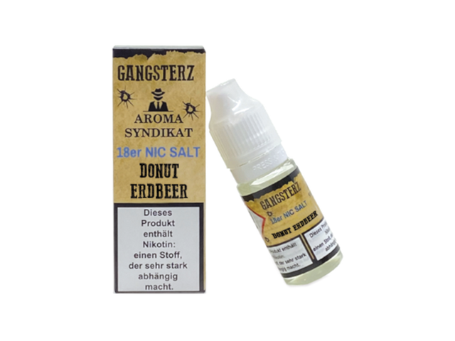 Gangsterz - Donut Erdbeer - Nikotinsalz Liquid - 18 mg