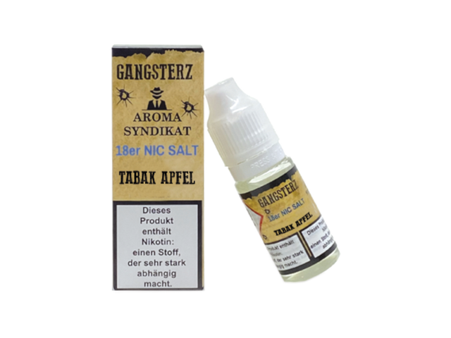 Gangsterz - Tabak Apfel - Nikotinsalz Liquid - 18 mg
