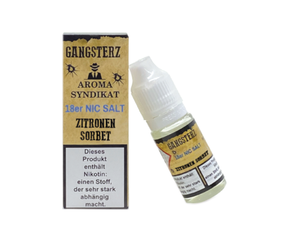 Gangsterz - Zitronen Sorbet - Nikotinsalz Liquid - 18 mg