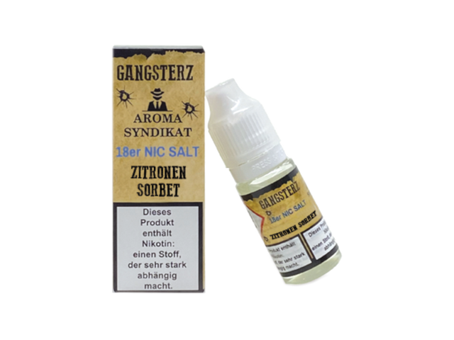 Gangsterz – Zitronen Sorbet – Nikotinsalz Liquid – 18 mg