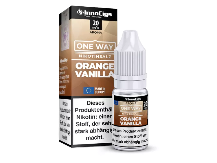 InnoCigs – One Way – Orange Vanilla – Nikotinsalz Liquid – 10 ml