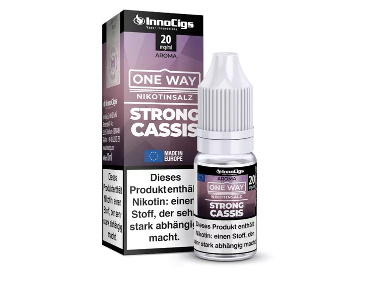 InnoCigs – One Way – Strong Cassis – Nikotinsalz Liquid – 10 ml