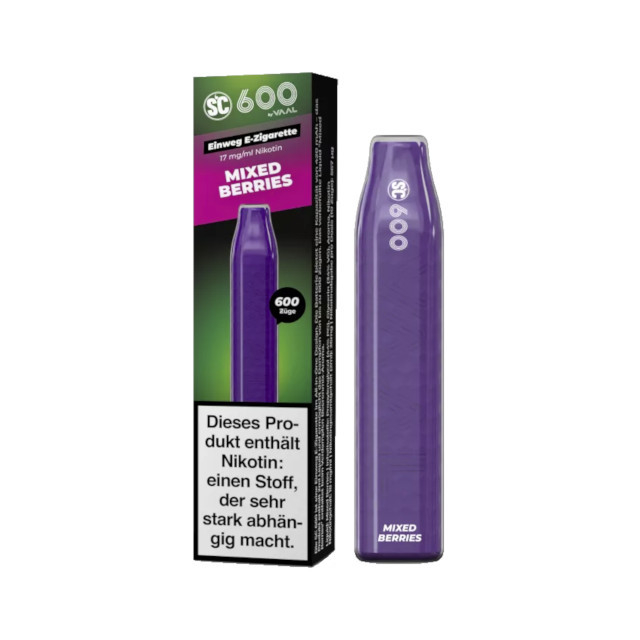 SC 600 by VAAL Mixed Berries Einweg E-Zigarette
