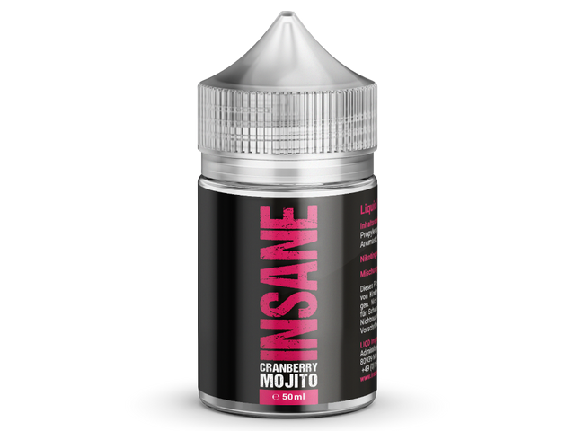 Insane - Cranberry Mojito - Shortfill Liquid - 50 ml