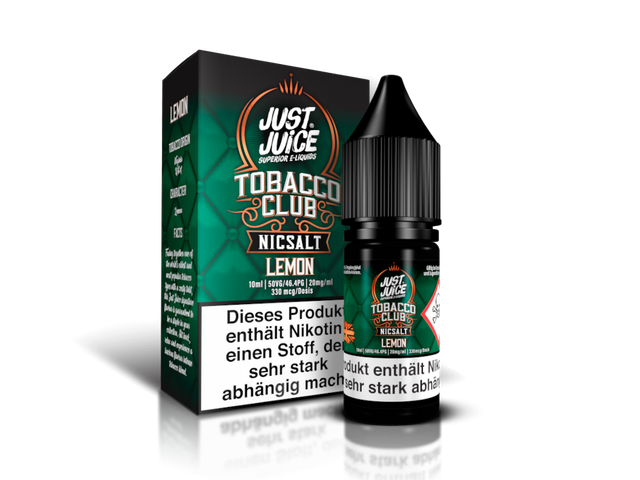 Just Juice – Lemon Tobacco – Nikotinsalz Liquid – 20mg