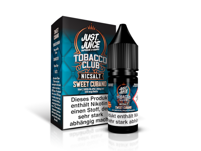 Just Juice – Sweet Cubano Tobacco – Nikotinsalz Liquid – 20mg