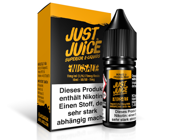 Just Juice – Mango & Passion Fruit – Nikotinsalz Liquid – 10 ml