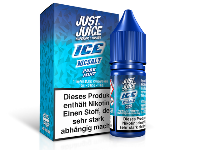 Just Juice - Pure Mint Ice - Nikotinsalz Liquid - 10 ml
