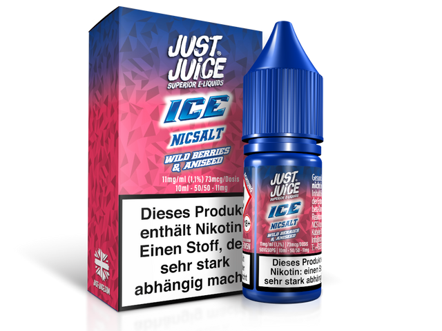Just Juice – Wild Berries & Aniseed Ice – Nikotinsalz Liquid 11 mg/ml
