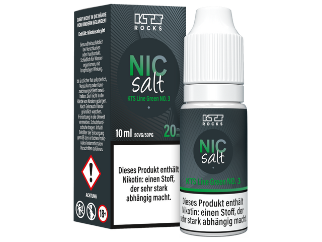KTS – Line – Green No.3 – Nikotinsalz Liquid – 10 ml