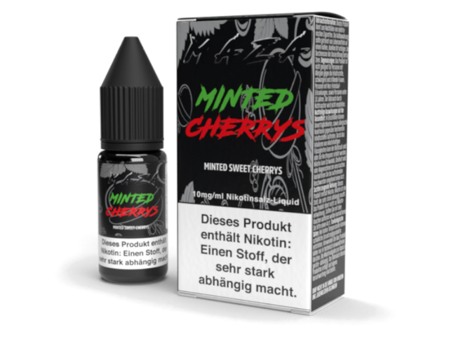 MaZa – Minted Cherrys – Nikotinsalz Liquid – 10 ml