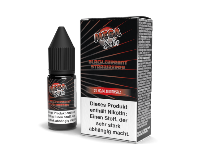 Mega Salts – Blackcurrant Strawberry – Nikotinsalz Liquid – 20 mg