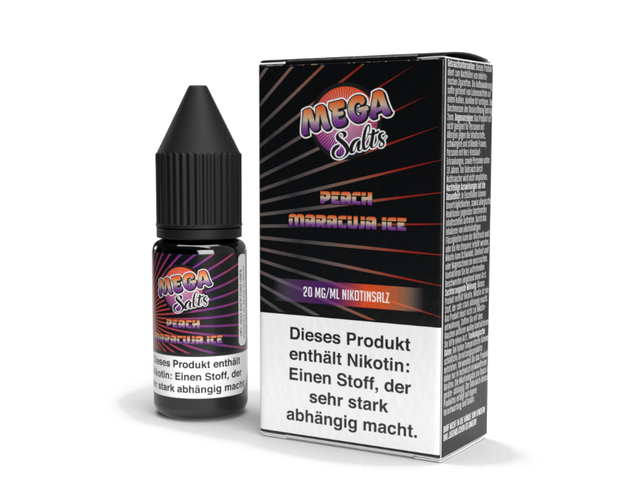 Mega Salts – Peach Maracuja Ice – Nikotinsalz Liquid – 20 mg