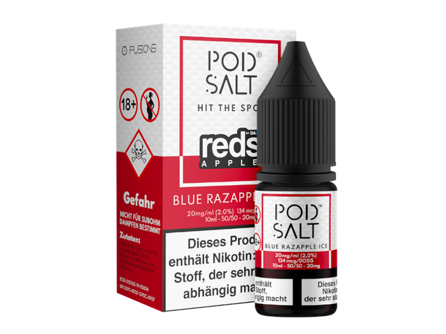Pod Salt Fusion - Blue Razapple Ice - Nikotinsalz Liquid - 20 mg
