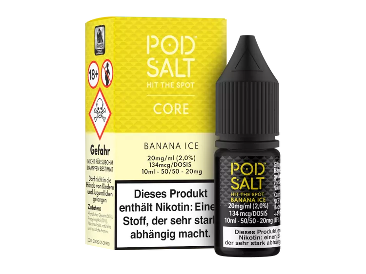Pod Salt Core – Banana Ice – Nikotinsalz Liquid – 20 mg