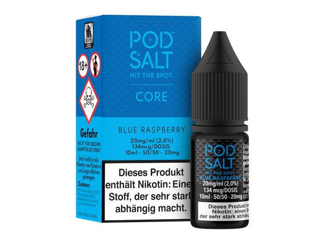 Pod Salt Core - Blue Raspberry - Nikotinsalz Liquid - 10 ml