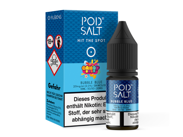 Pod Salt Fusion - Bubble Blue - Nikotinsalz Liquid - 20 mg