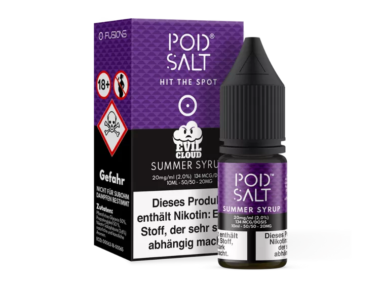 Pod Salt Fusion - Summer Syrup - Nikotinsalz Liquid - 20 mg