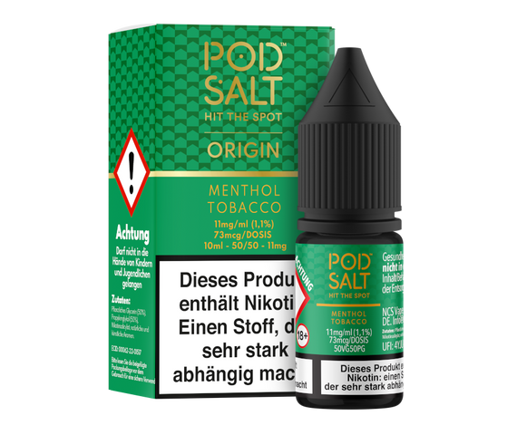 Pod Salt Origin - Menthol Tobacco - Nikotinsalz Liquid - 10 ml