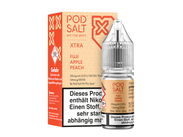 Pod Salt X – Fuji Apple Peach – Nikotinsalz Liquid – 10 ml
