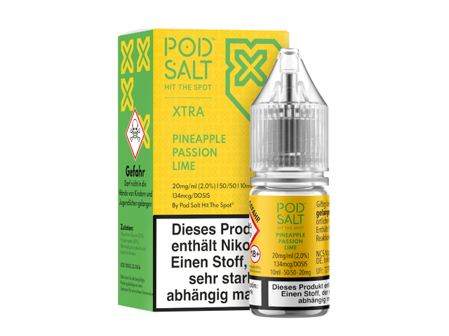 Pod Salt X - Pineapple Passion Lime - Nikotinsalz Liquid - 10 ml