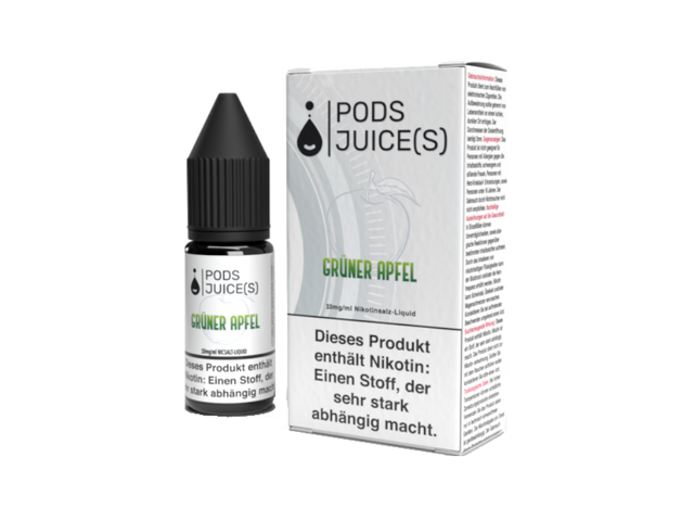 Pods Juices – Grüner Apfel – Nikotinsalz Liquid – 10 ml
