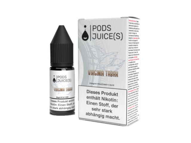 Pods Juices – Virginia Tabak – Nikotinsalz Liquid – 10 ml
