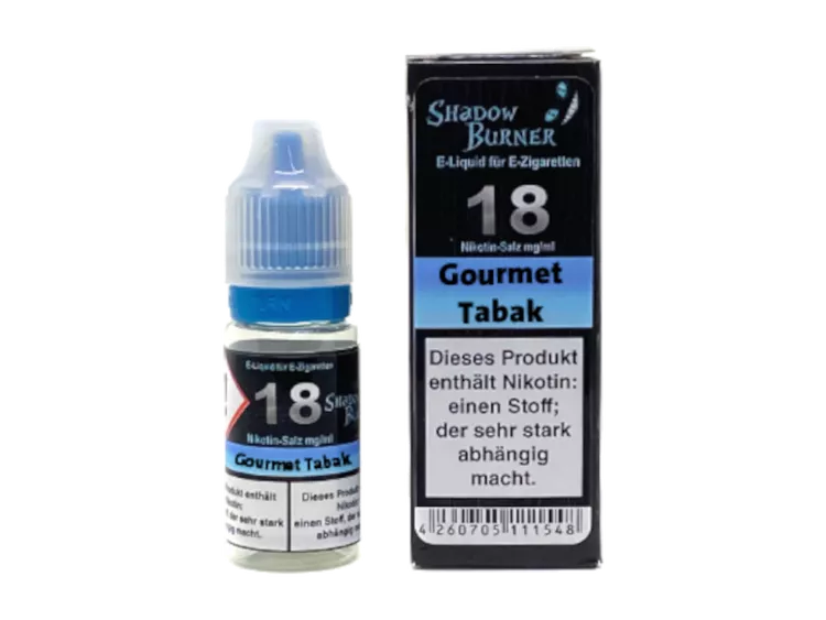 Shadow Burner – Gourmet Tabak – Nikotinsalz Liquid – 18 mg