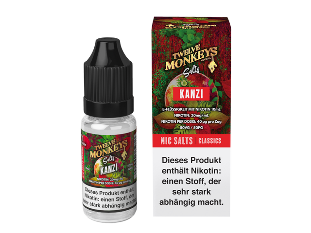 Twelve Monkeys - Kanzi - Nikotinsalz Liquid - 10 ml