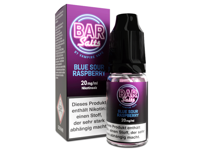 Vampire Vape - Bar Salts - Blue Sour Raspberry - Nikotinsalz Liquid -  10 ml