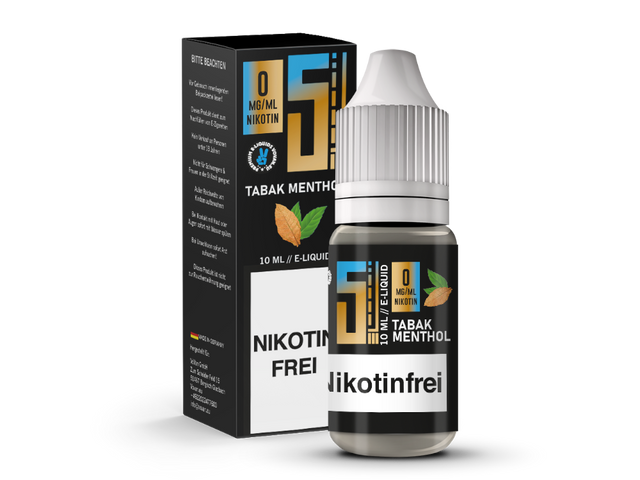 5EL Tabak Menthol E-Zigaretten Liquid – 10ml