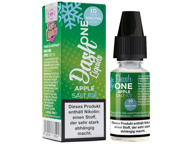 Dash Liquids – One – Apple Ice – Nikotinsalz Liquid – 10 ml