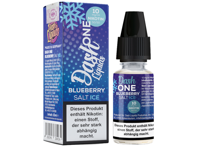Dash Liquids – One – Blueberry Ice – Nikotinsalz Liquid – 10 ml