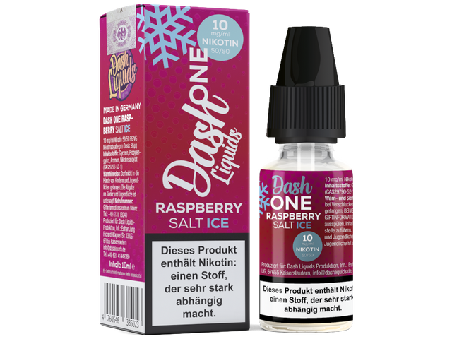 Dash Liquids – One – Raspberry Ice – Nikotinsalz Liquid – 10 ml