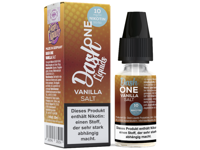 Dash Liquids – One – Vanilla – Nikotinsalz Liquid – 10 ml