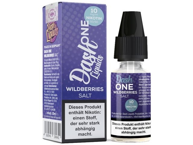 Dash Liquids – One – Wildberries – Nikotinsalz Liquid – 10 ml