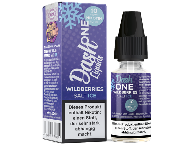 Dash Liquids - One - Wildberries Ice - Nikotinsalz Liquid - 10 ml